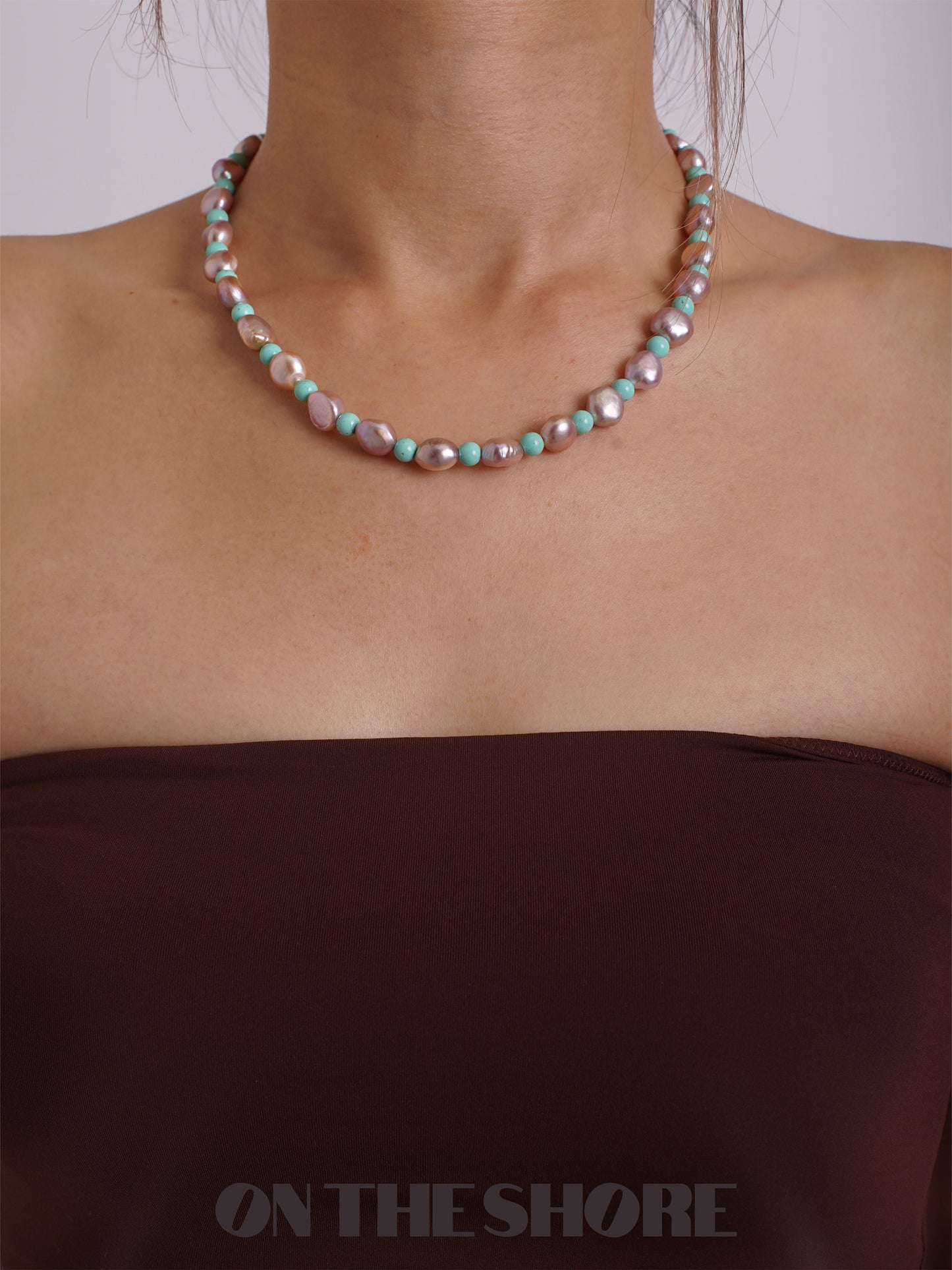 Natural Pearl & Antique Beads Necklace