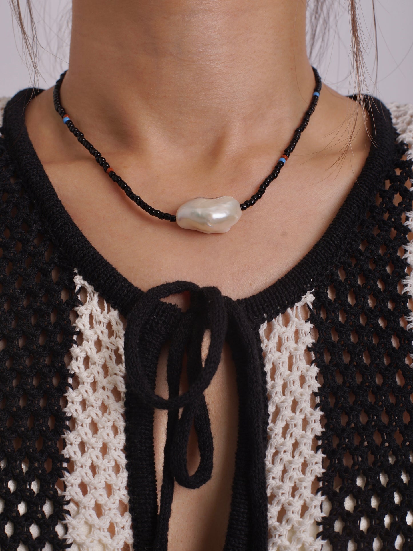 Natural Baroque Pearl Beads necklace
