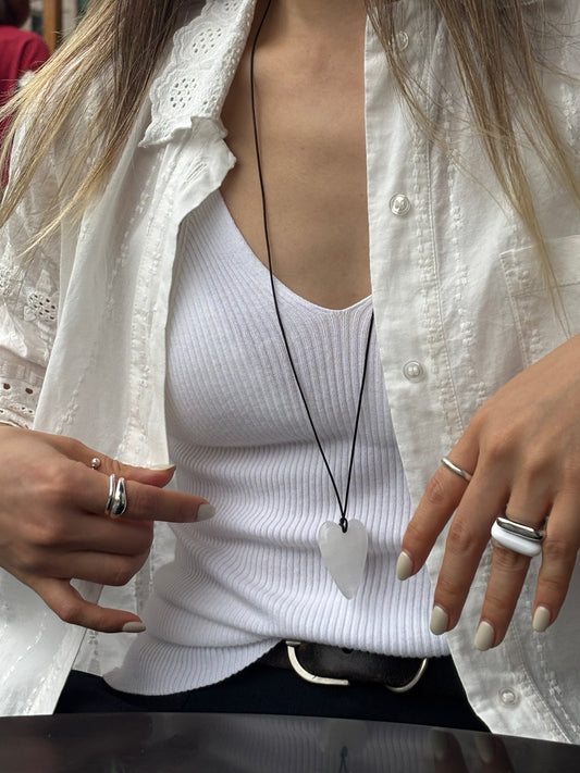 Clear Heart Necklace ｜Clarity Talisman