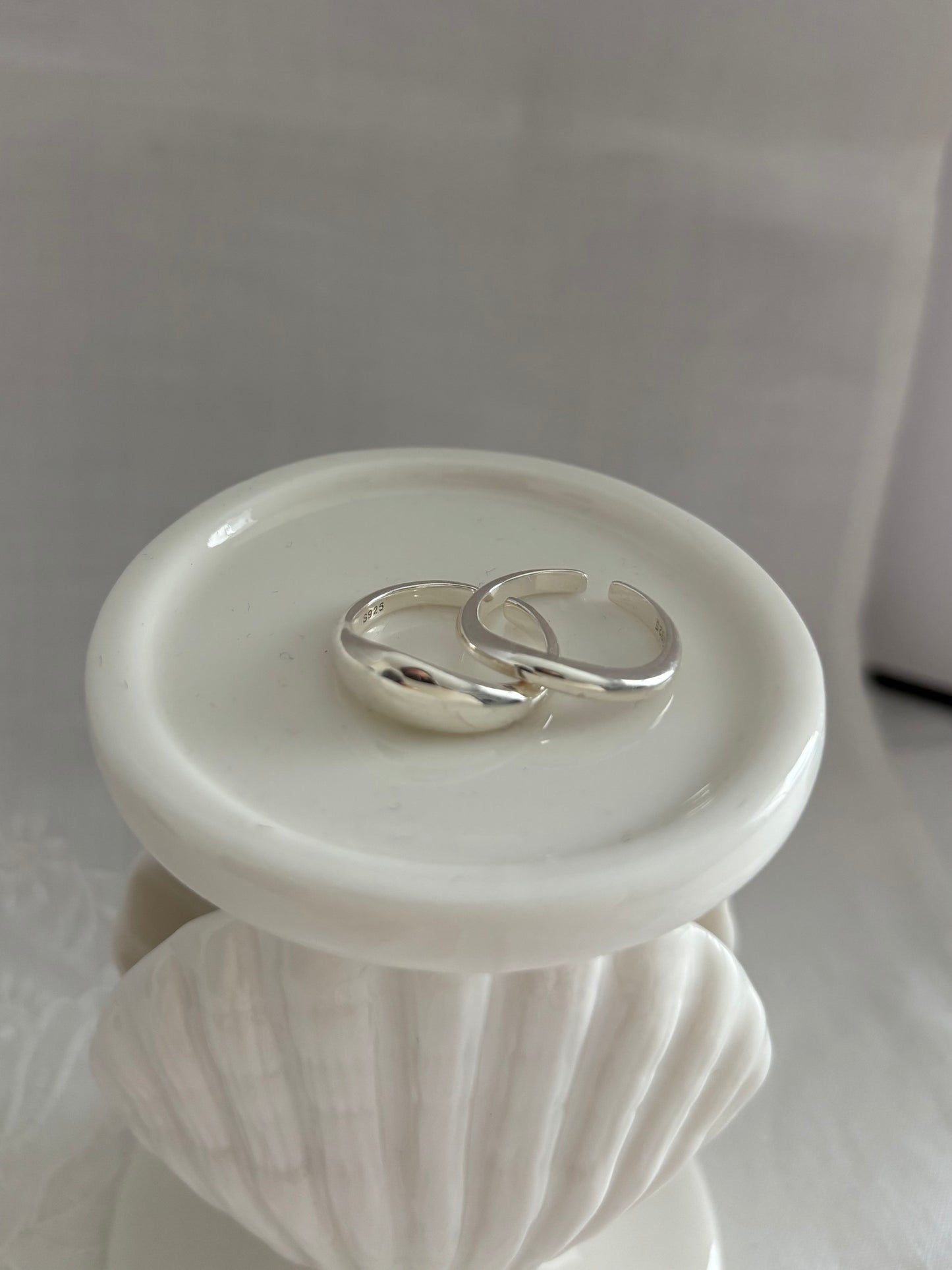 Minimalist Silver Ring Set