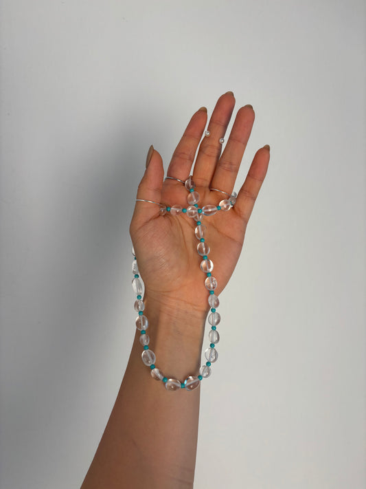 Clear Quartz Bead Necklace