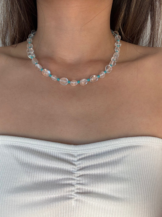 Clear Quartz Bead Necklace